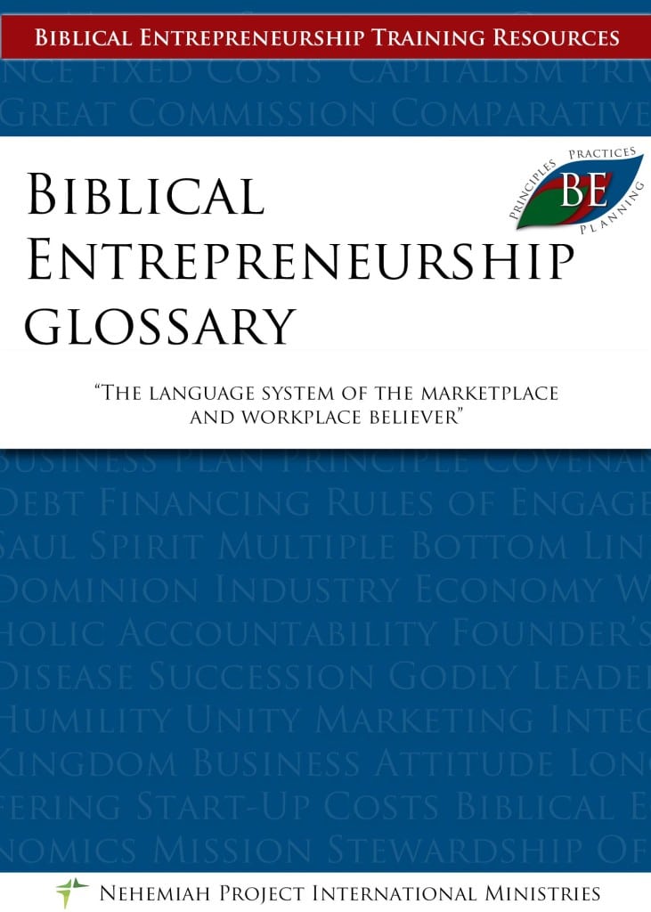 BE Glossary - Nehemiah Entrepreneurship Community