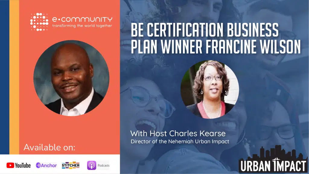Biblical Entrepreneurship Certification Business Plan winner Francine Wilson | Urban Impact