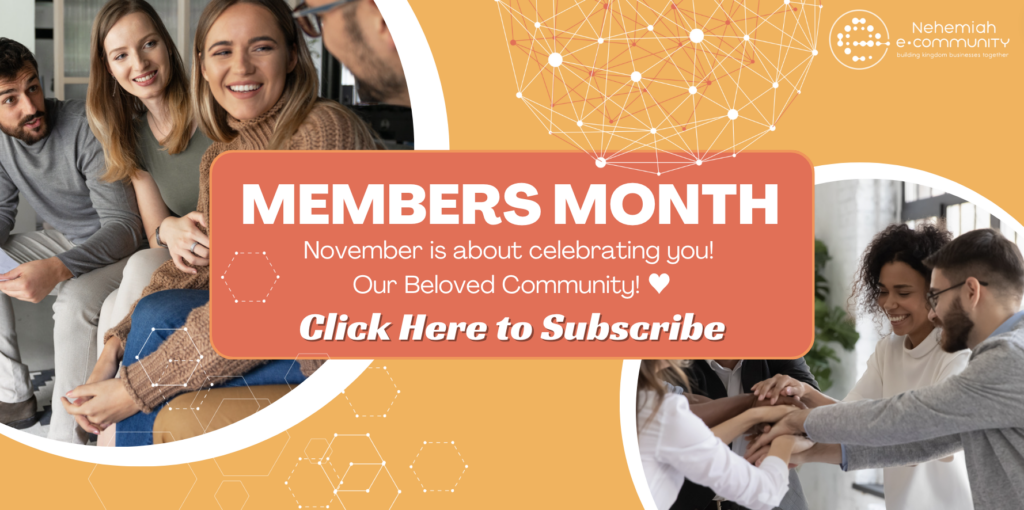 Members Month Banner - Nehemiah Entrepreneurship Community